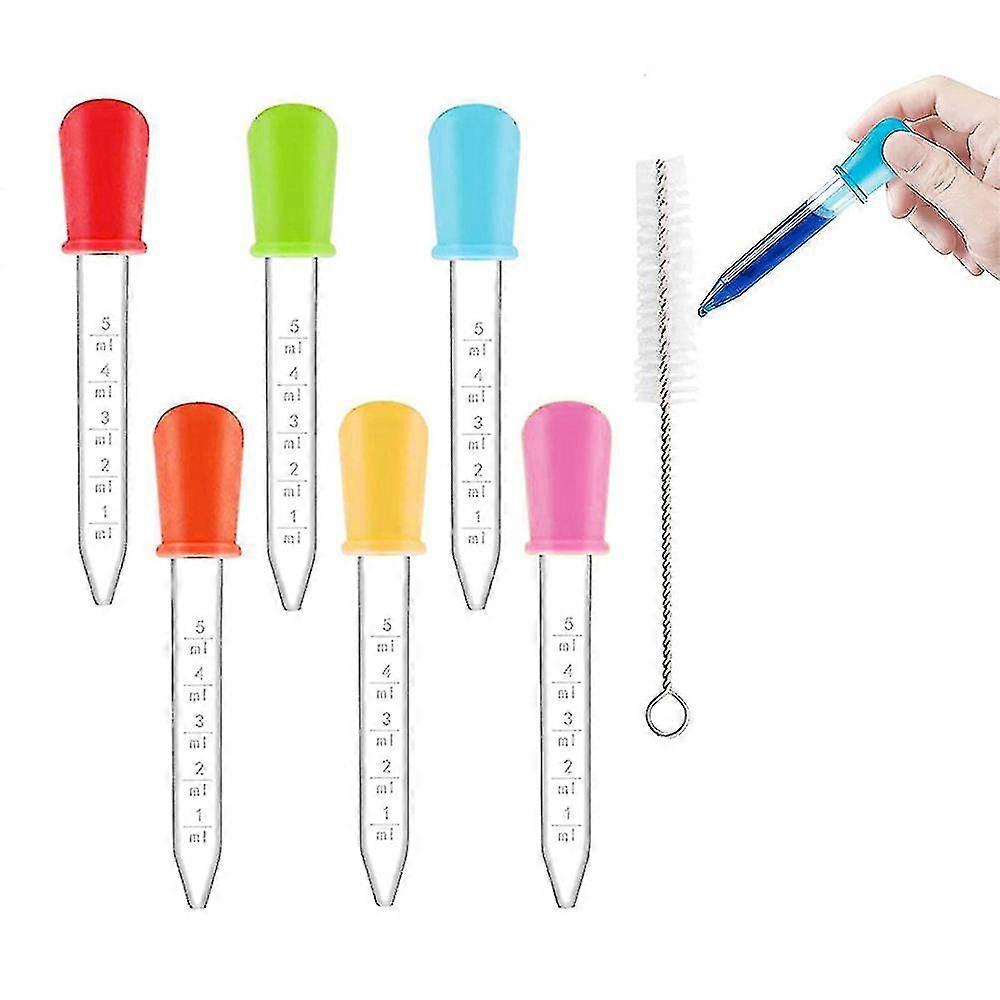 8 Pcs Silicone Liquid Droppers Clear Plastic Pipettes Dropper Tip