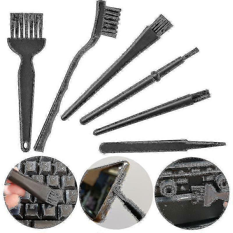 Plastic Black Small Portable Handle Nylon Anti Static Brushes Cleaning Keyboard Brush Kit Home Cleaning