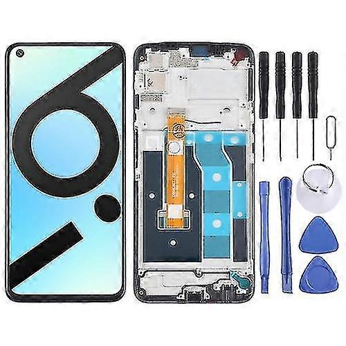 Lcd Screen And Digitizer Complete Assembly With Frame Compatible With Oppo Realme 6i (india)/realme 6s/realme Narzo Rmx2002