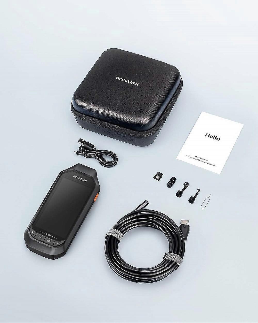 2.0MP 5.0MP Wireless Endoscope Industrial Borescope with 4.5in IPS Screen Waterproof Inspection Camera Semi-Rigid Snake Camera