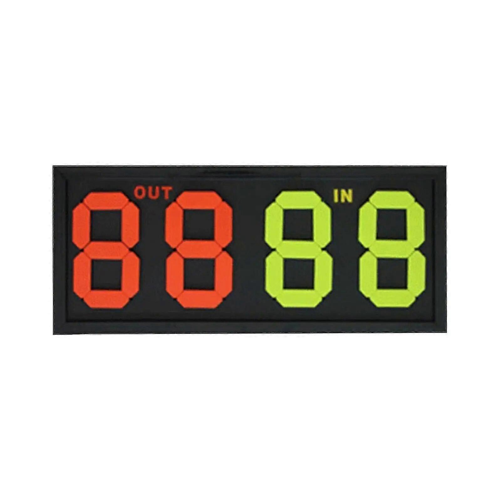 Football Manual Substitution Board 4 Digits Out In Easily Operate Practical Flip Card For Referees Football Volleyball Supplies