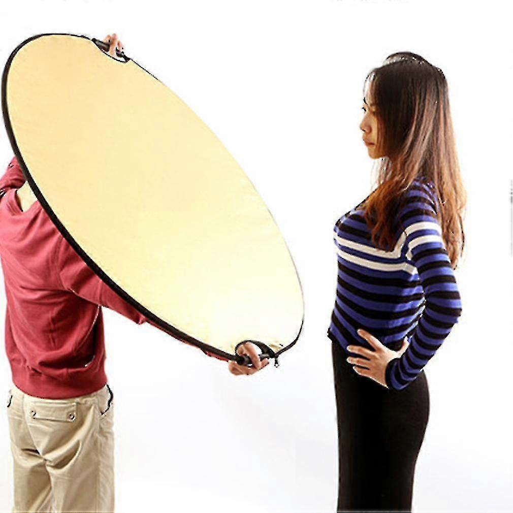 Golden / Sliver Round 5 In 1 Photography Studio Light Mulit Collapsible Disc Reflector