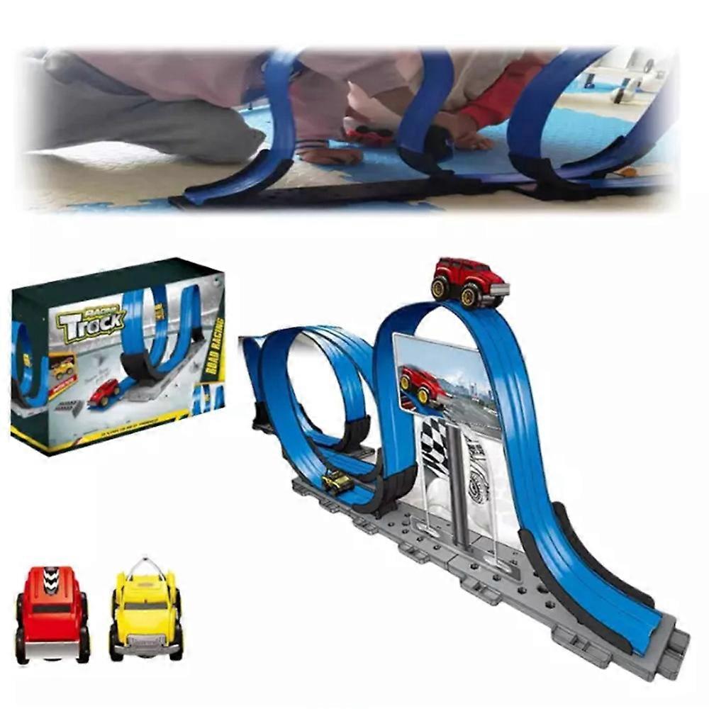 Changeable Track with LED Light-Up Race Car,New Flexible Changeable Car Toys
