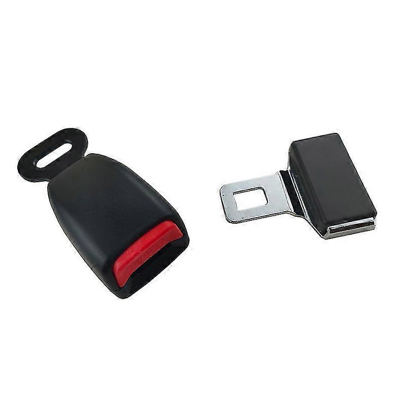 Car Two-point Seat Belt Buckle 2.5cm Width Tongue Lock Set