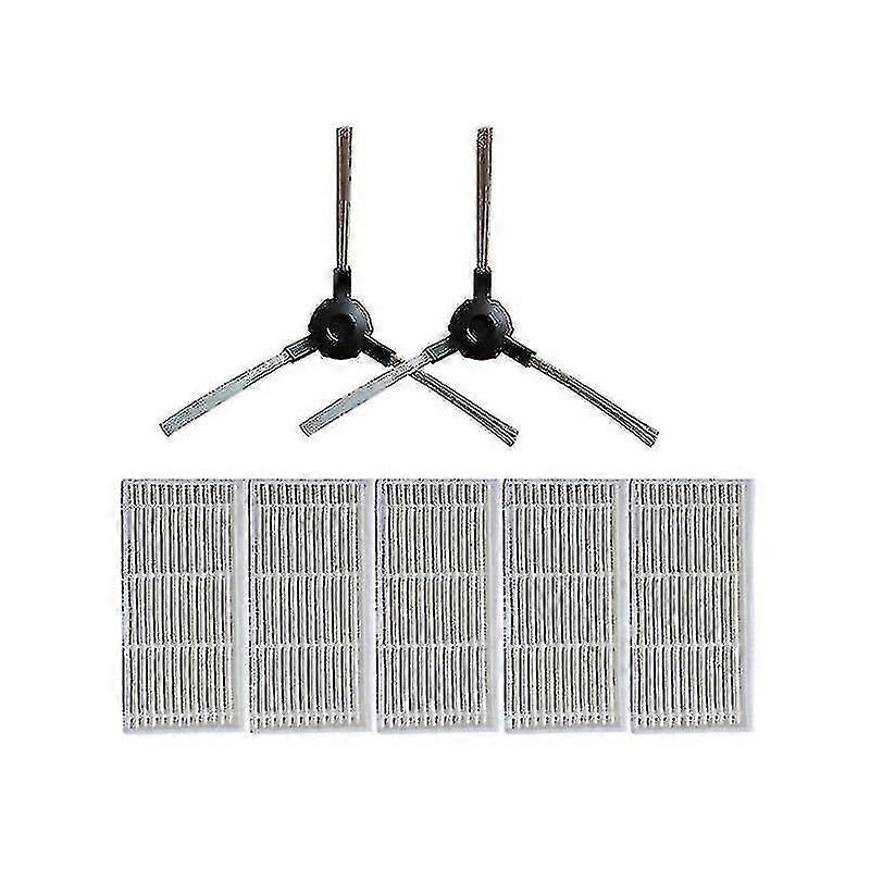 5* Robot Vacuum Cleaner Hepa Filter + 2* Side Brushes For Polaris 0920wv Robotic Vacuum Cl