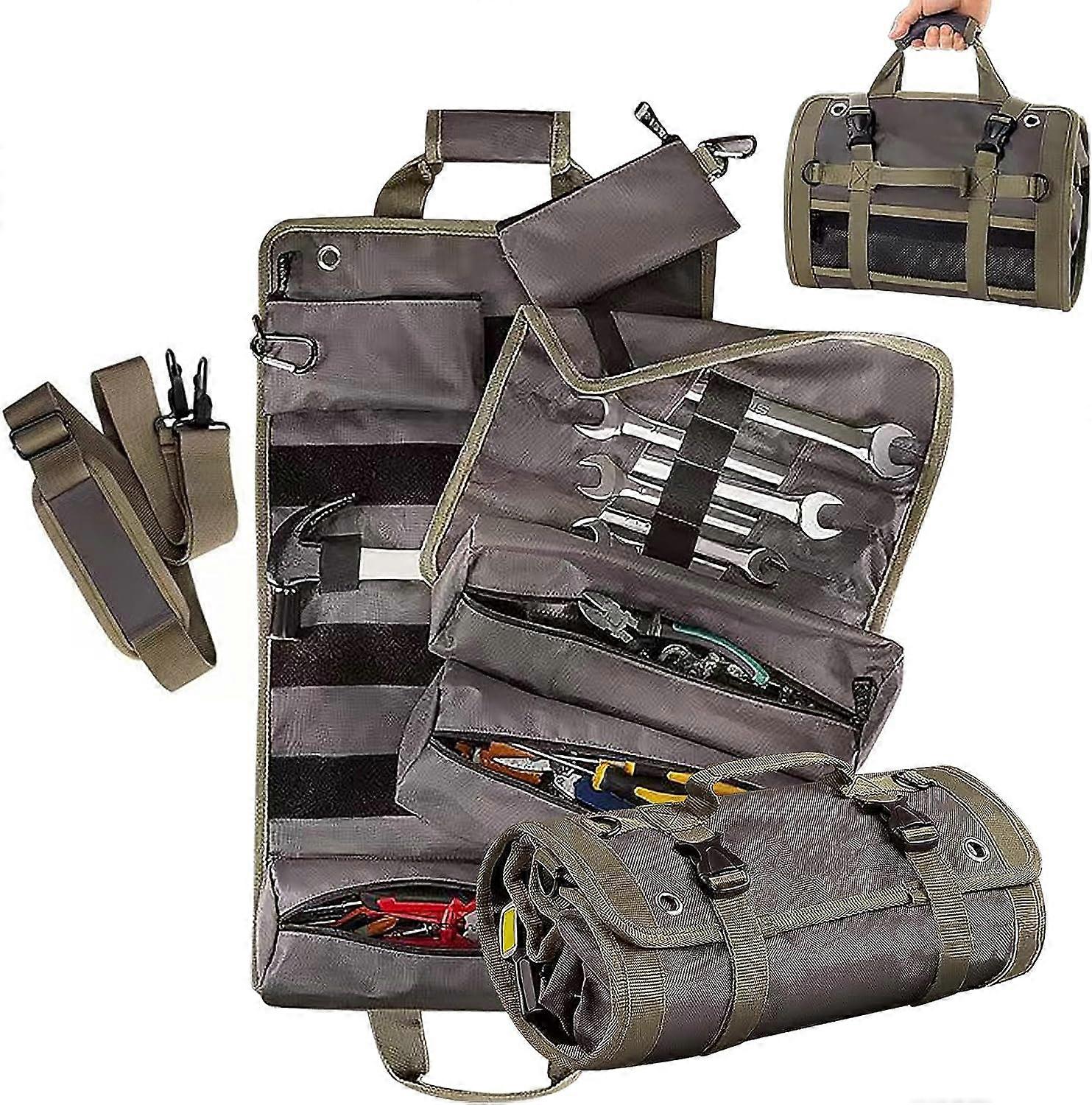 Heavy Duty Wrench Organizer Roll Up Sae Wrench Organizer Pouch