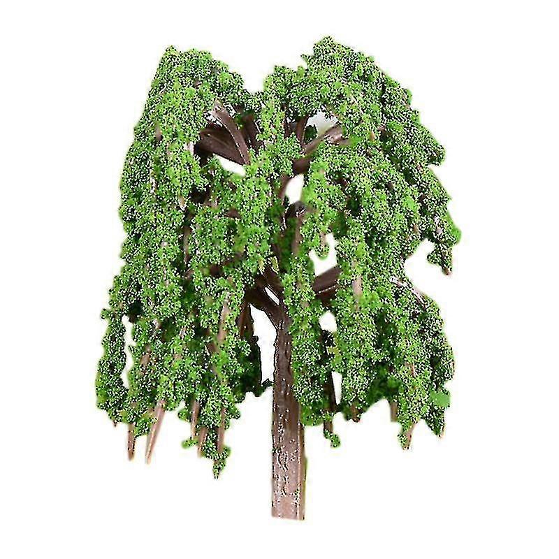 Artificial Mini Trees, Miniature Garden Landscaping Decor, Plastic Simulation Weeping Willow, House Model