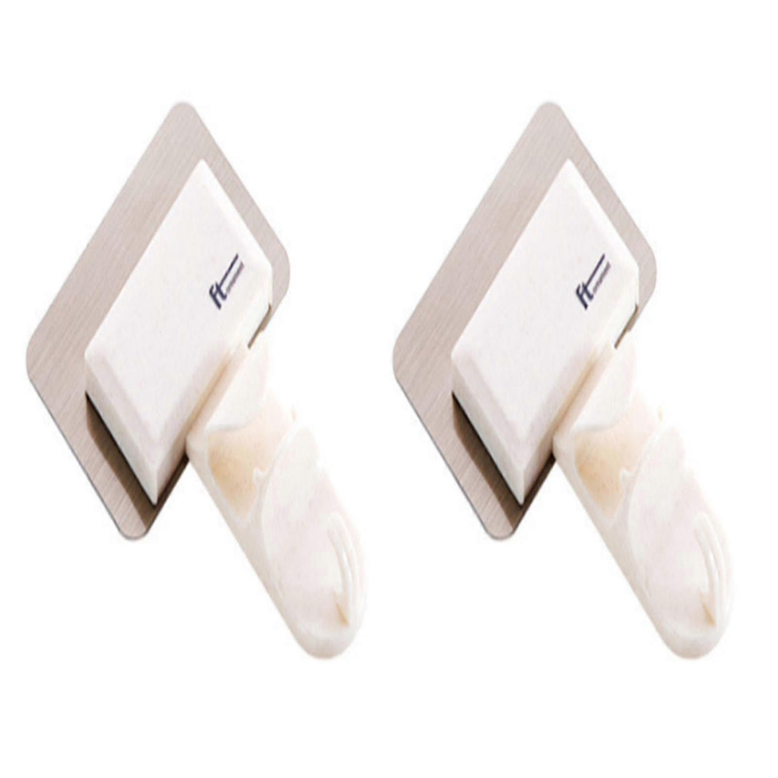 No Drilling Adhesive Washbasin Rack Saving Space Wall-mounted Bath Basin Hooks