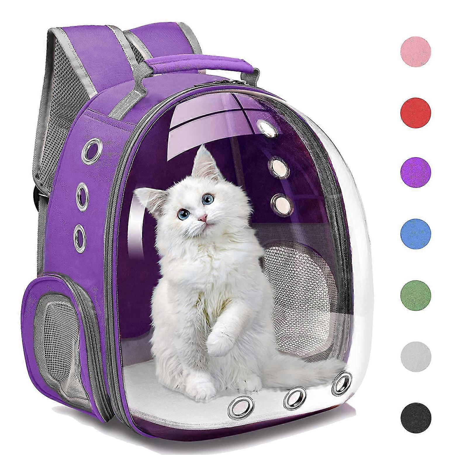 Sac à dos transparent pour animal de compagnie, chat et chien, sac spatial portable, capsule spatiale