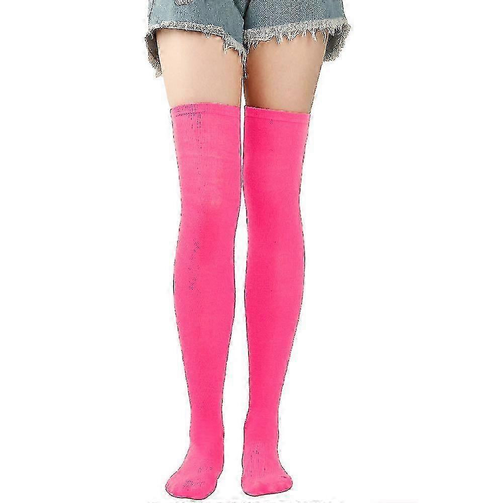 חדש חג המולד גרביים אדום עד הברך גרביים בגדי ריקוד נשים ירוק צהוב גרביונים ליל כל הקדושים סגול גרביונים