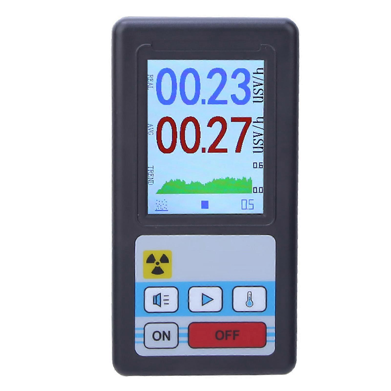 Tragbarer LCD-Digital-Geigerzähler Nuklearer Strahlungsdetektor Dosimeter Beta Gamma RöntgentesterSchwarz