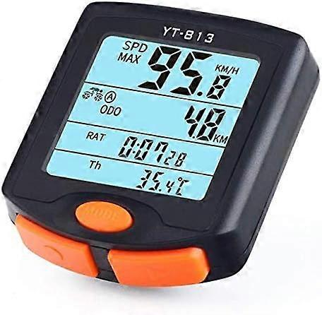 11.5*11*3cmWired Bike Computer Waterproof Bike Computer Odometer with Backlight LCD Display for Bike Realtime Speed and Distance Track