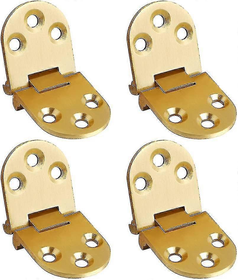 Folding Flip Top Hinge, Solid Brass Brushed Finished
