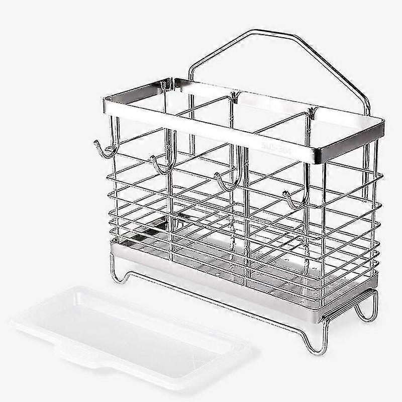 Hanging Cutlery Holder Drainer Chopsticks Spoon Fork Storage Rack