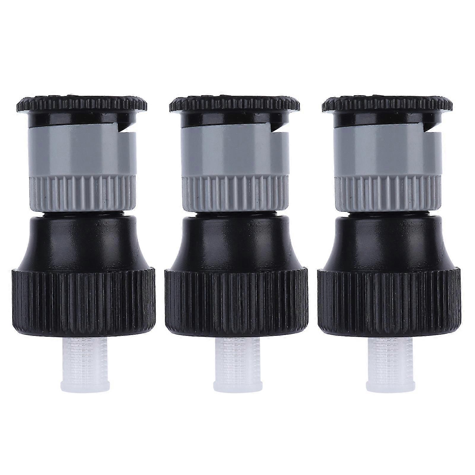 360 Rotating Spray Nozzle Set with Adjustable Watering for Lawn Garden Planters G12 Female Thread 3 Pieces