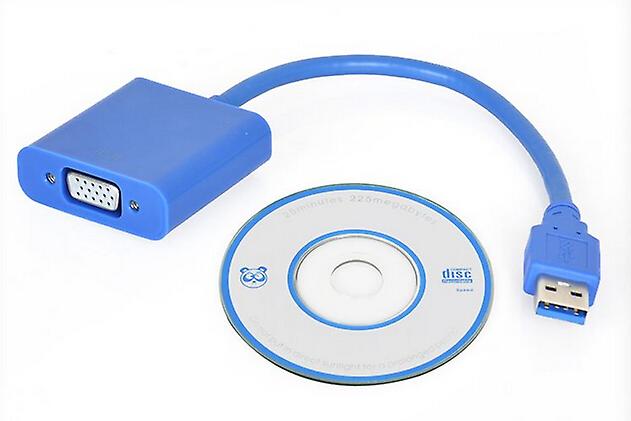 Usb 3.0 To Vga Video Graphic Card Display External Cable Adapter For Win 7/8 New
