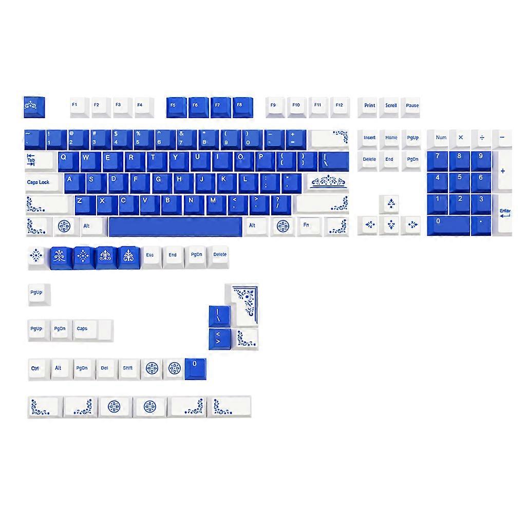 PBT Lazurite Keycaps Cherry Profile 135 Keycaps for Cherry Mx Gateron Kailh Box