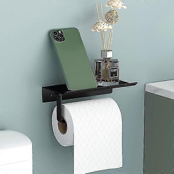 Mounted Toilet Holder (black)