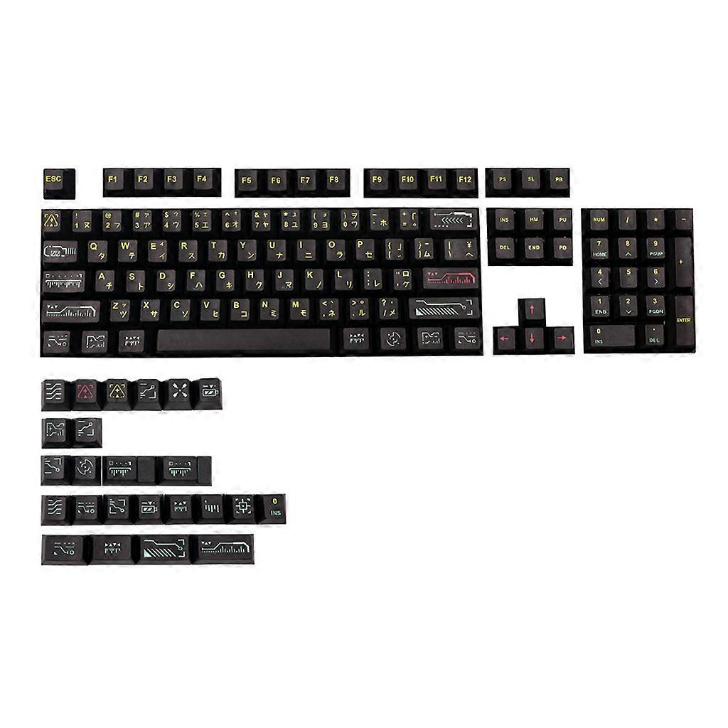 128keys PBT Dye Sublimation Keycaps for Mechanical Gaming Keyboard MX Switches