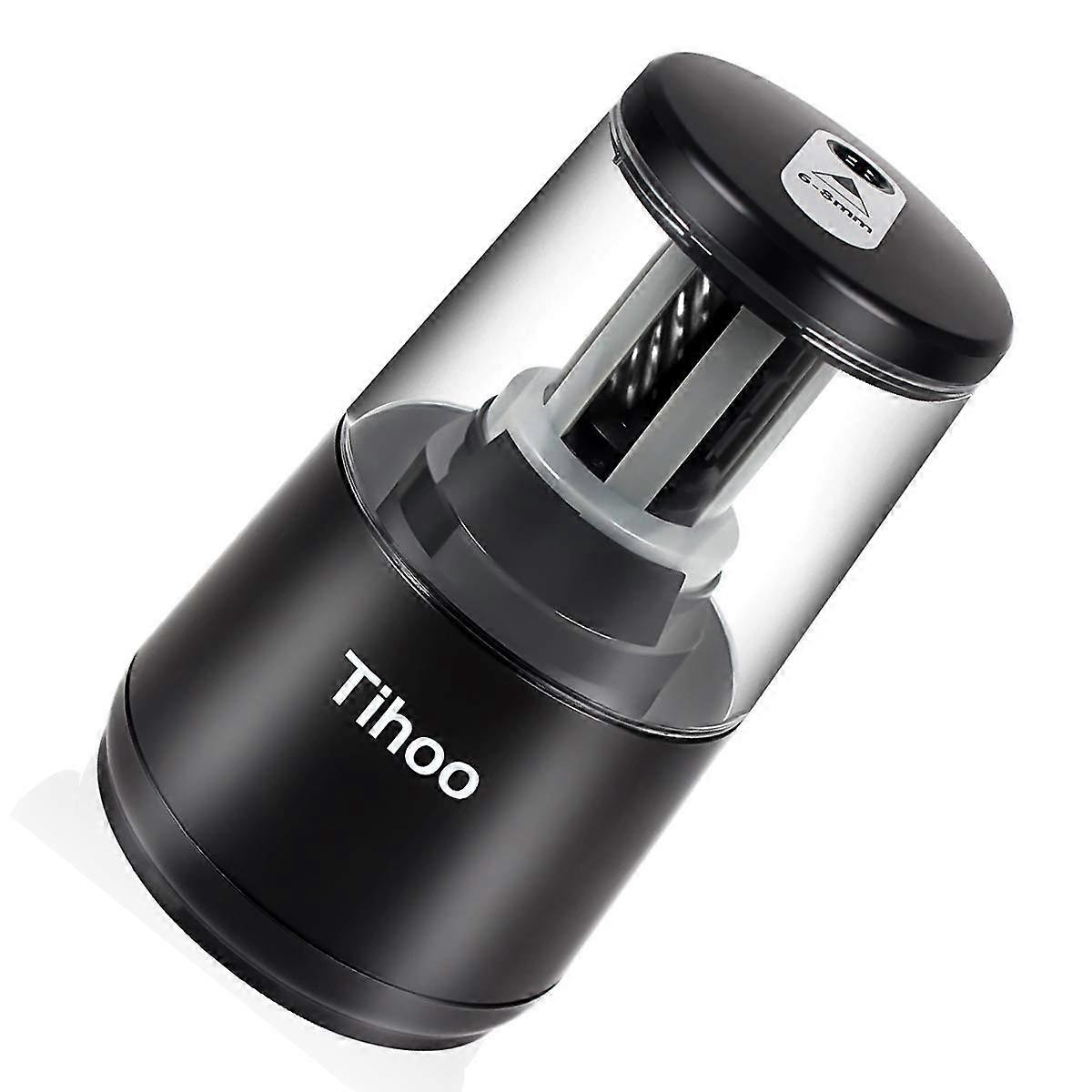 Electric Pencil Sharpener, Helical Blade to Fast Sharpen, Auto Stop for Colored Pencils(6-8mm)(Not Include 4 AA Batteries)