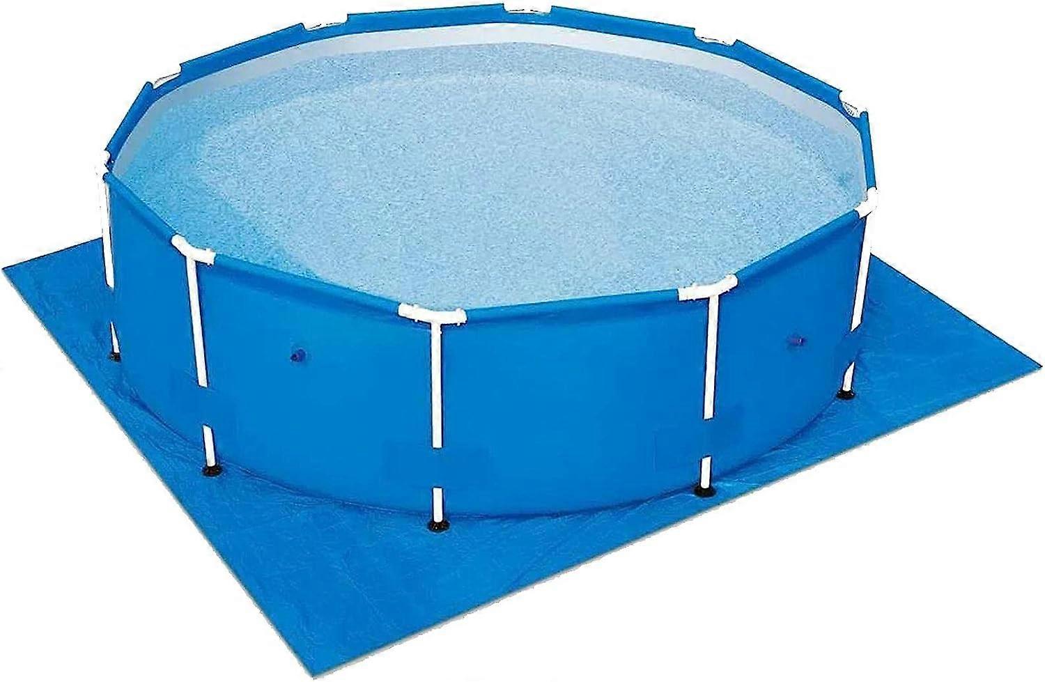 Swimming Pool Ground Mat, 488x488cm Rectangular Ground Pool Mat Foldable Pool Ground Cloth Pool Protector Mat, Ground Cloth Pool Ground Protector