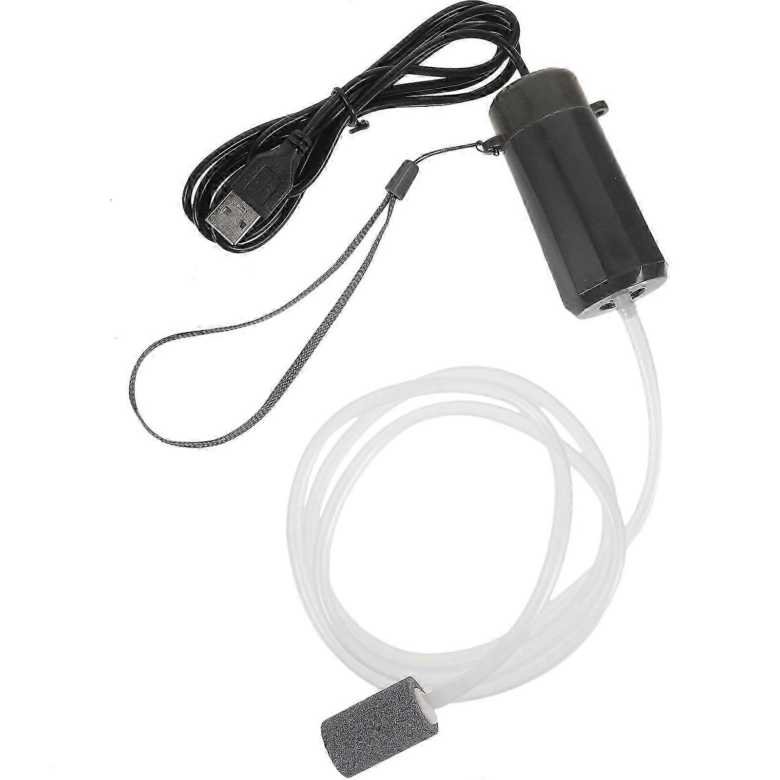USB-driven akvarieluftpump Aeratorpump Tyst akvariebubblarpump