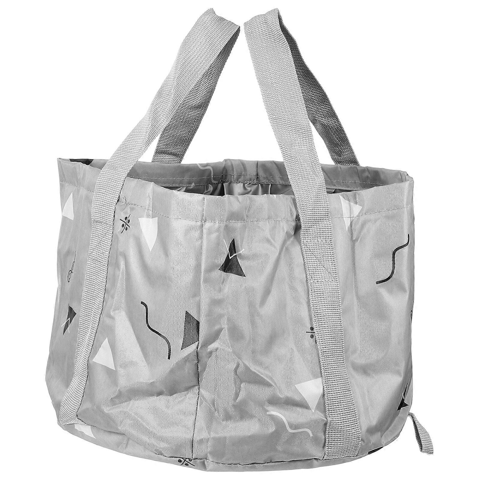 Collapsible Bucket with Handle Camping Water Storage Container Folding Bucket Wash Basin for Hiking