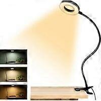 LED clamp desk lamp, USB rechargeable