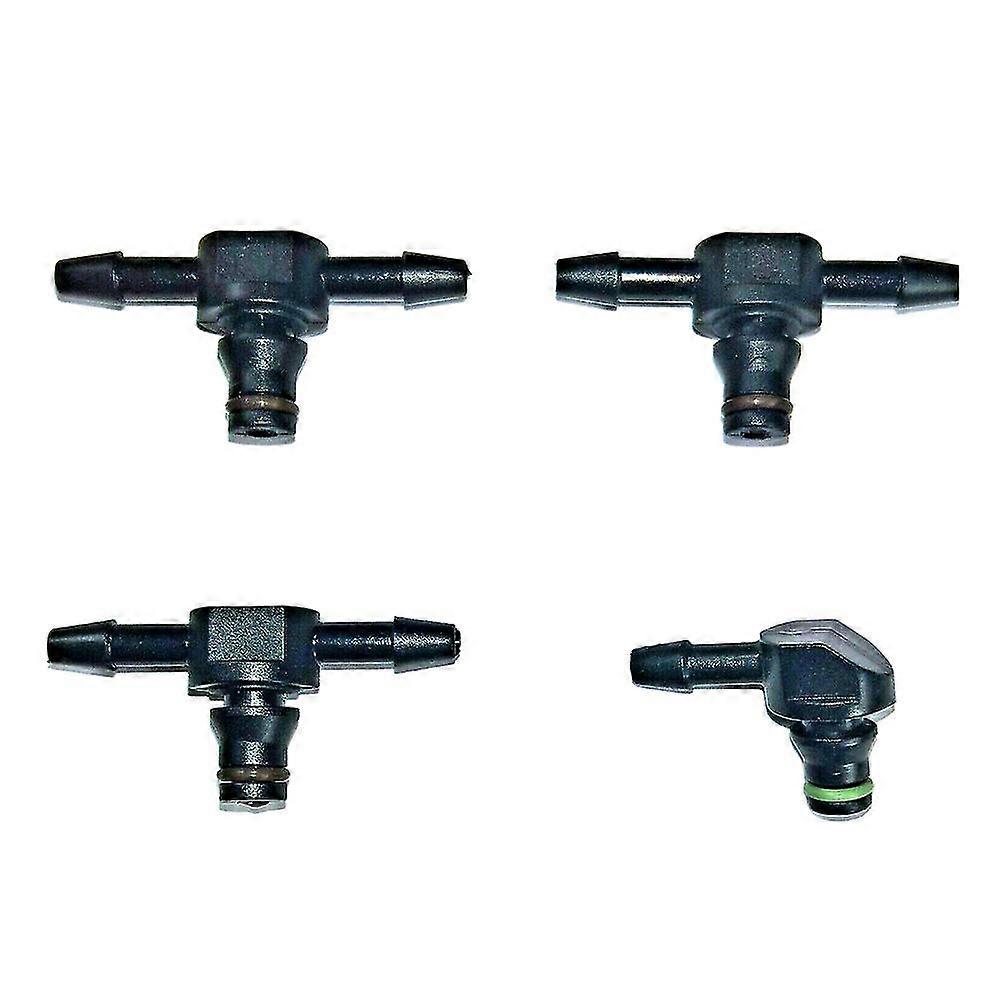 For Bosch 110 4Pcs Common Rail Diesel Fuel Injector Return Pipe Connector Leak Off T Pipe L Pipe Injector Accessory Parts - MXBC