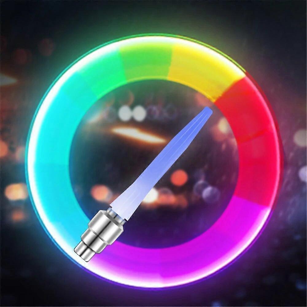 1pcs Bike Nozzle Lamp Bicycle Color Night Cycling Warning Light MTB Motorcycle Car Kids Balance Bike Tire Wheel Flashing Light