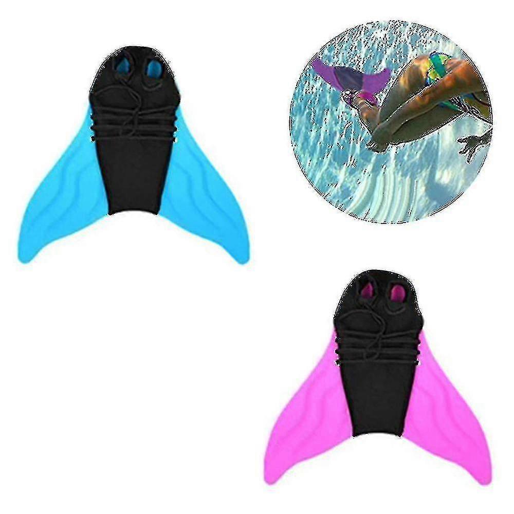 Monolithische Meerjungfrauenschwanz Monoflossen Einteilige Flossen Schwimmflossen Schwimmtraining Flossen Flossen für Kinder Erwachsene Tw