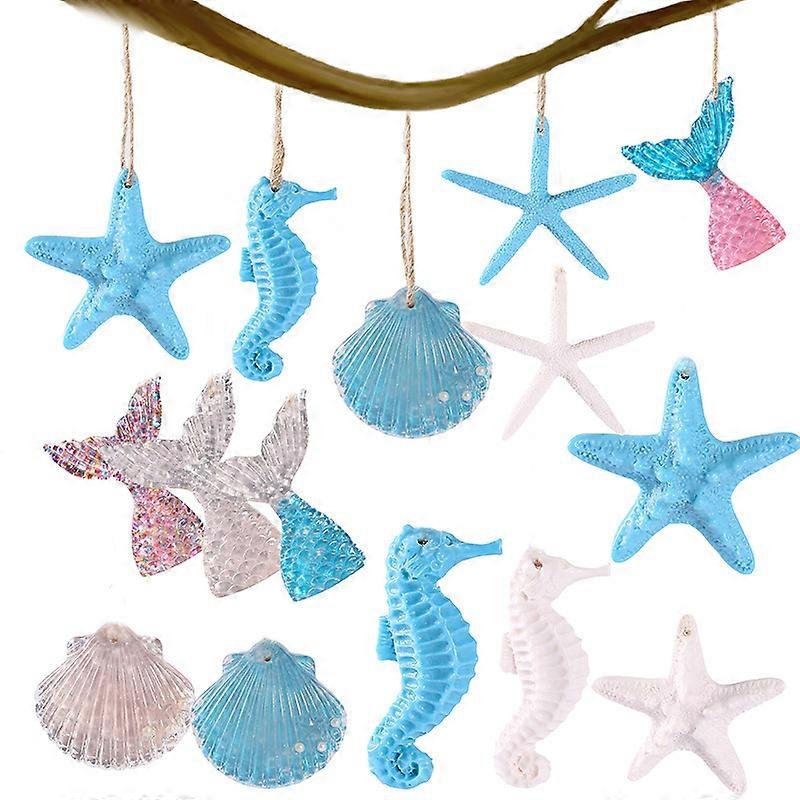 20 Pieces Resin Starfish Assorted Resin Ornaments