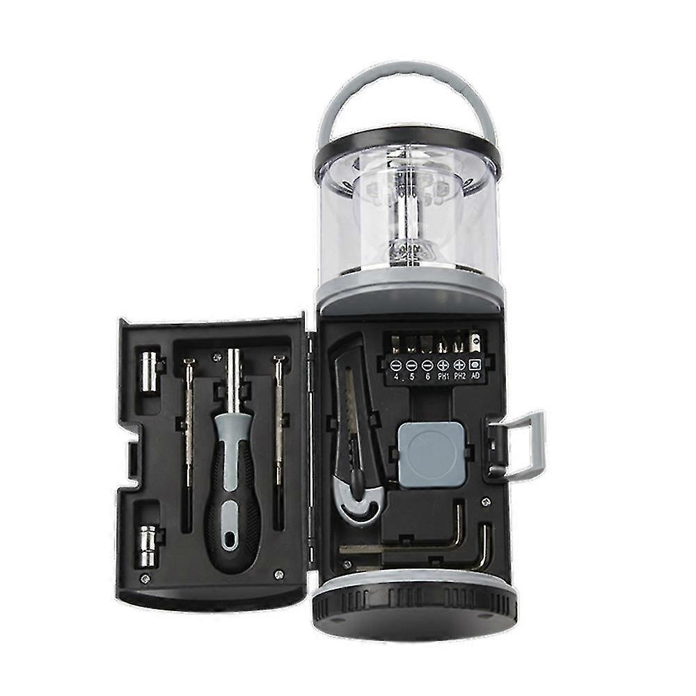 Multi-Functional Hand Tool Sets,  2 in 1 LED Lantern and 15-Piece Multi Hand Tool Kit