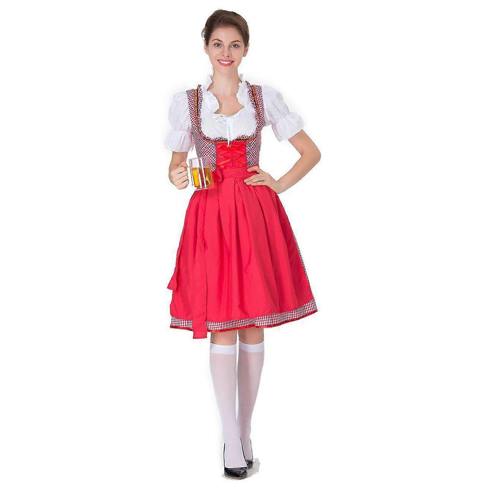 Traditional Dress Bavarian Ladies Fancy Dress Costume Beer Maid Costume  Ladies Beer Maid Wench Costume  Oktoberfest