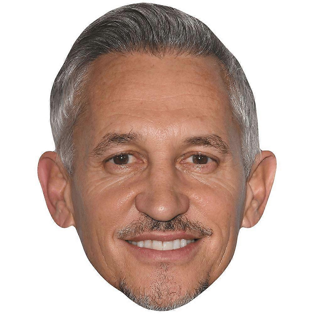 Gary Lineker (Smile) Celebrity Mask, Flat Card Face