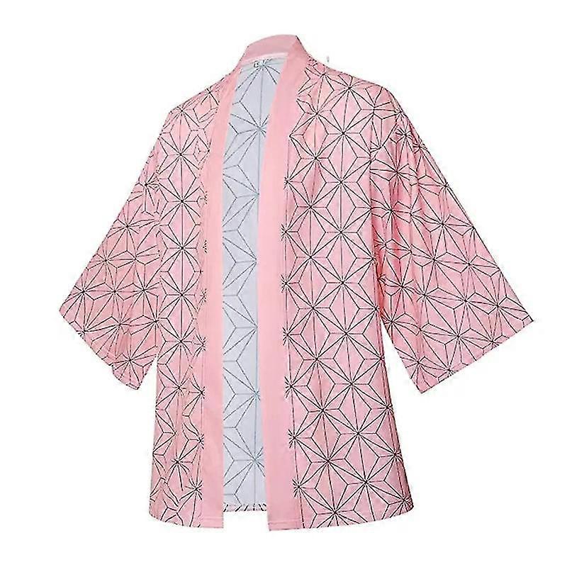 Demon Slayer Cosplay Costume Haori Kimono Anime Agatsuma Zenitsu Kochou Shinobu Nezuko Cosplay Summer Coat Uniform Clothes