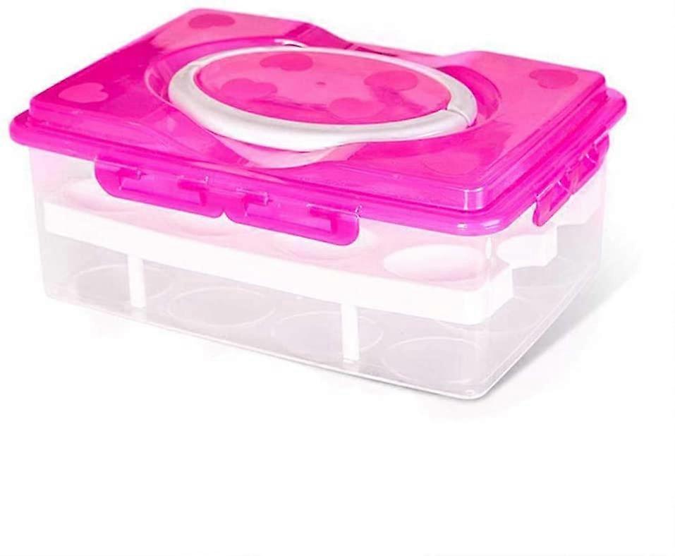 Egg storage container dispenser holder for 24 eggs, multifunctional box transport box