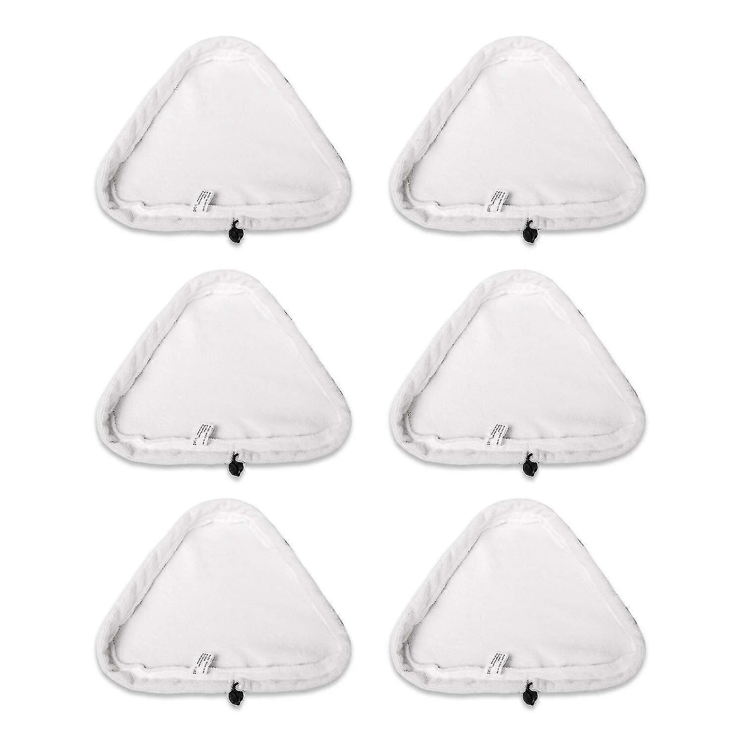 6pcs universell vaskbar trekantet mikrofiber rengjøringsputedeksel vaskbare kluter for X5 dampmops og h2o