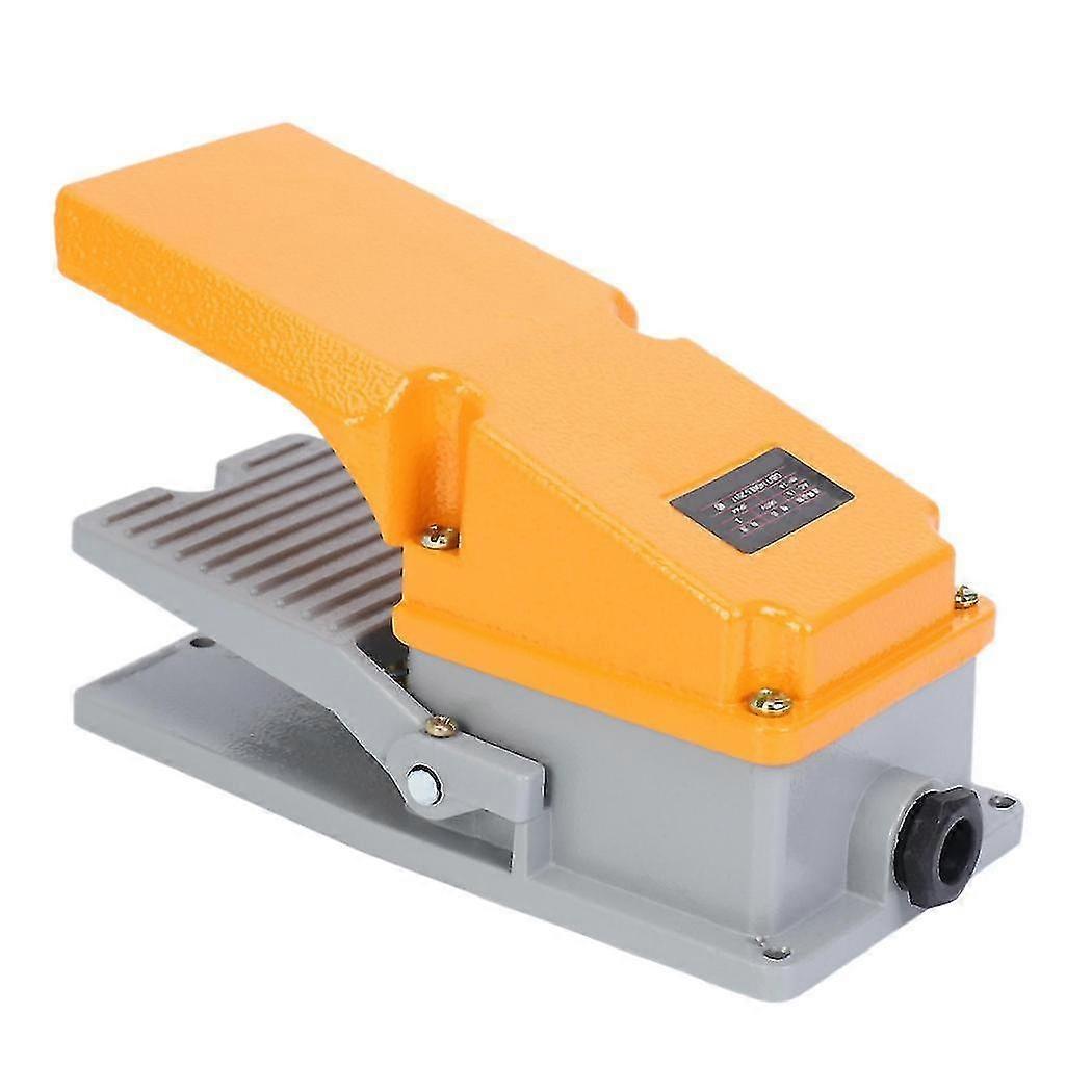 Lt4 Foot Switch Aluminium Case Treadle Pedal Switch For Machine Tool Control Silver Contact