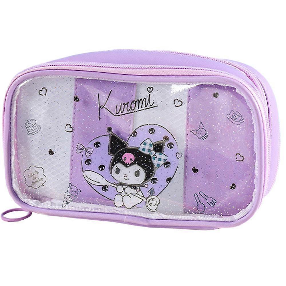 Cute Flat Pouch Zipper Pen Case Accessories Cosmetics Multi Case Bag