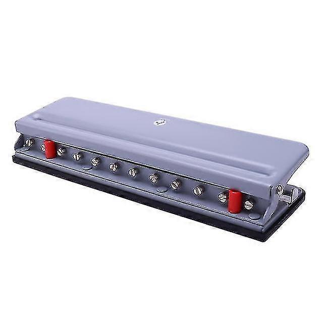 Naiwang Handheld Diy 12 Holes Punch Puncher Ruler 6 Sheets Punch A4/a5/a7/b5 For