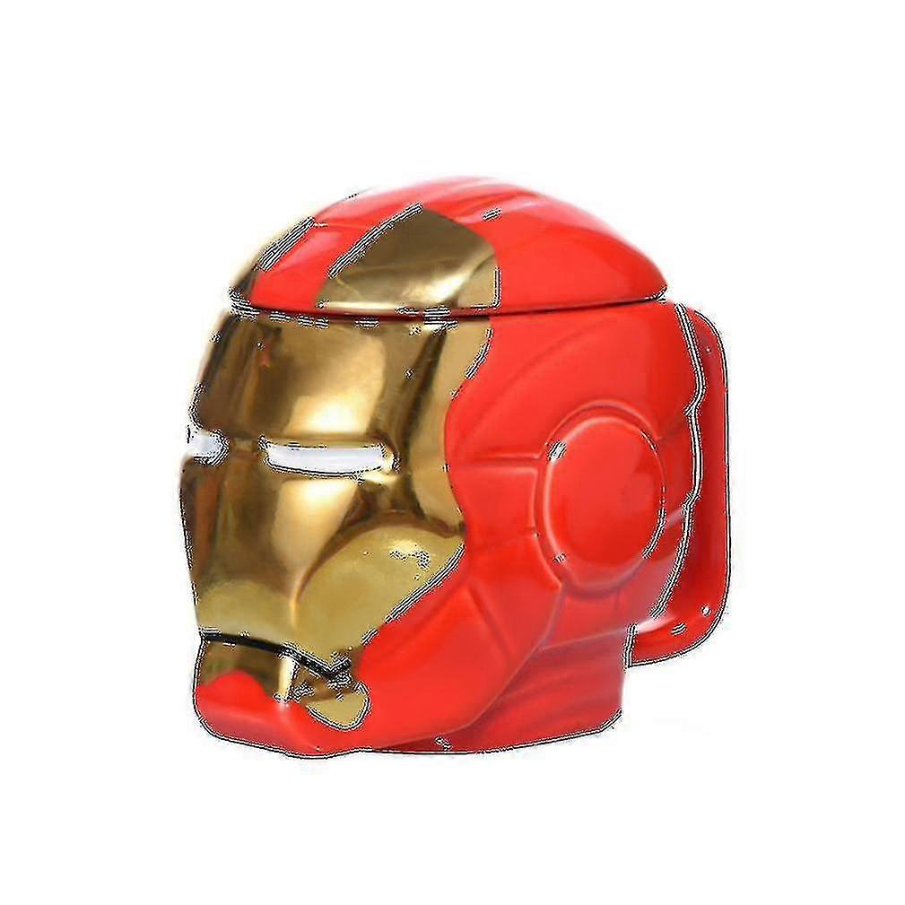 Pt Avengers Iron Man Mug Ceramic With Lid Cup