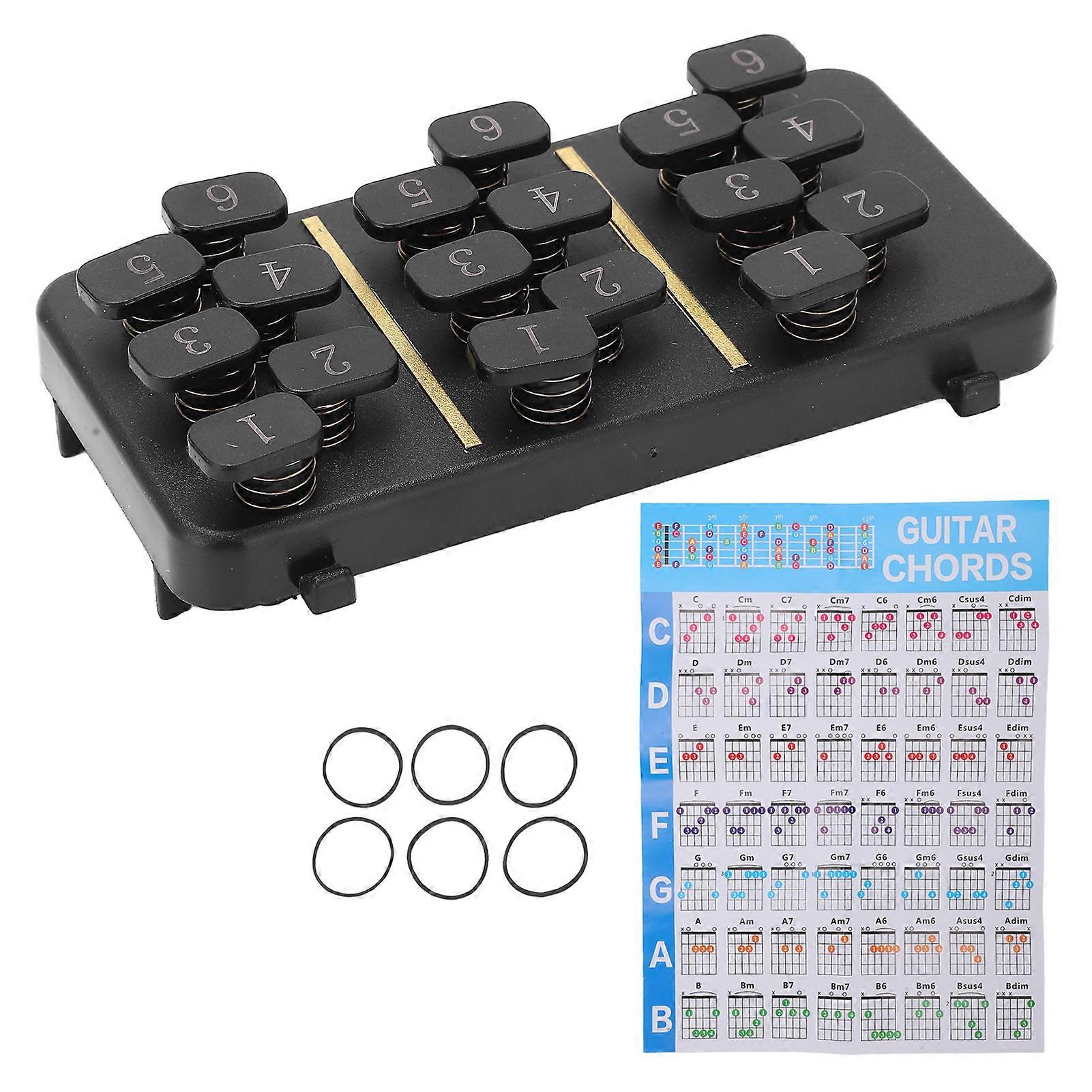 Guitar Chord Changer Tool Set Aid Learning System Musical Instrument Teaching Aids for Beginner
