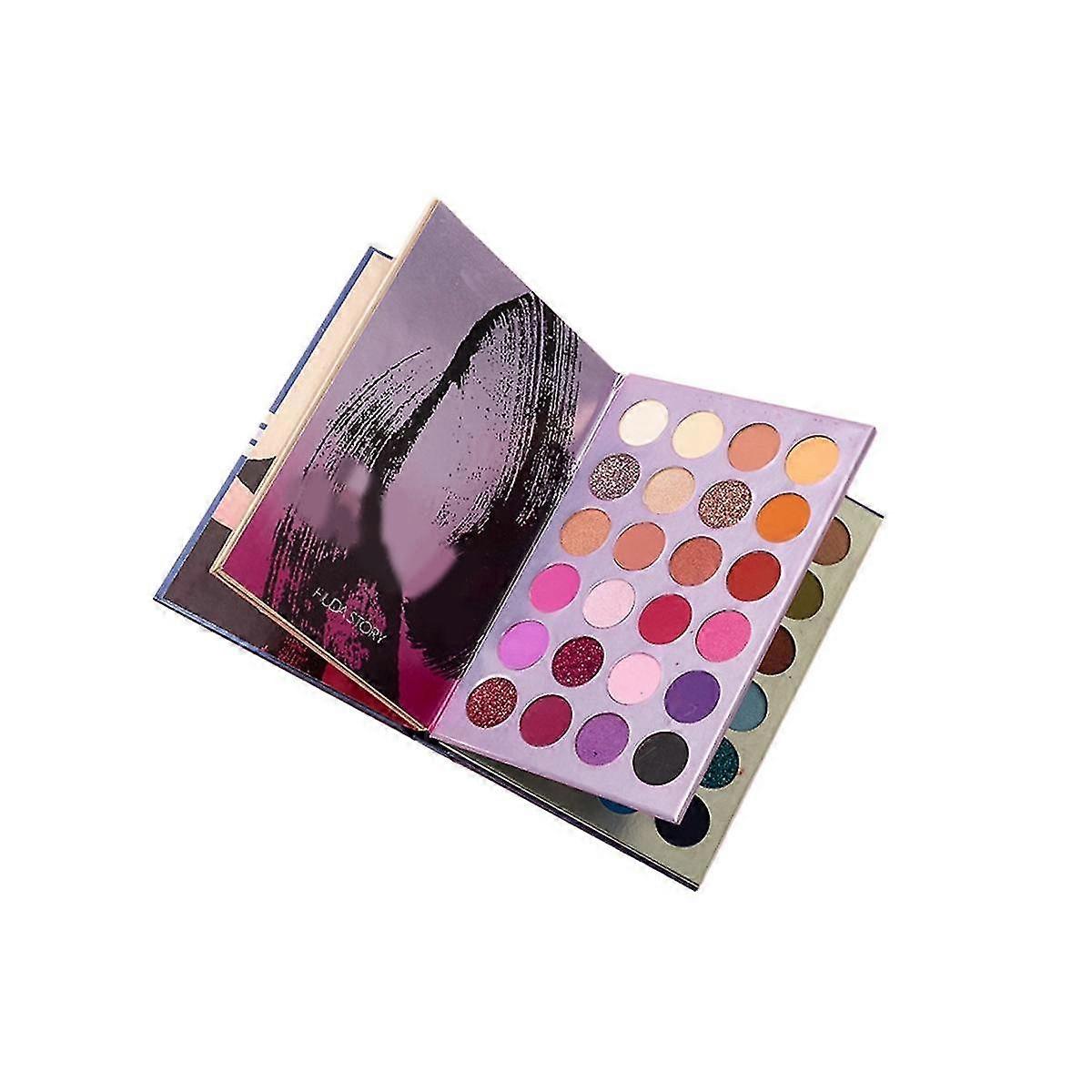 72-color Folding Eye Shadow Book Beads Sequins Stage Multi-color Folding 3-layer Book Makeup