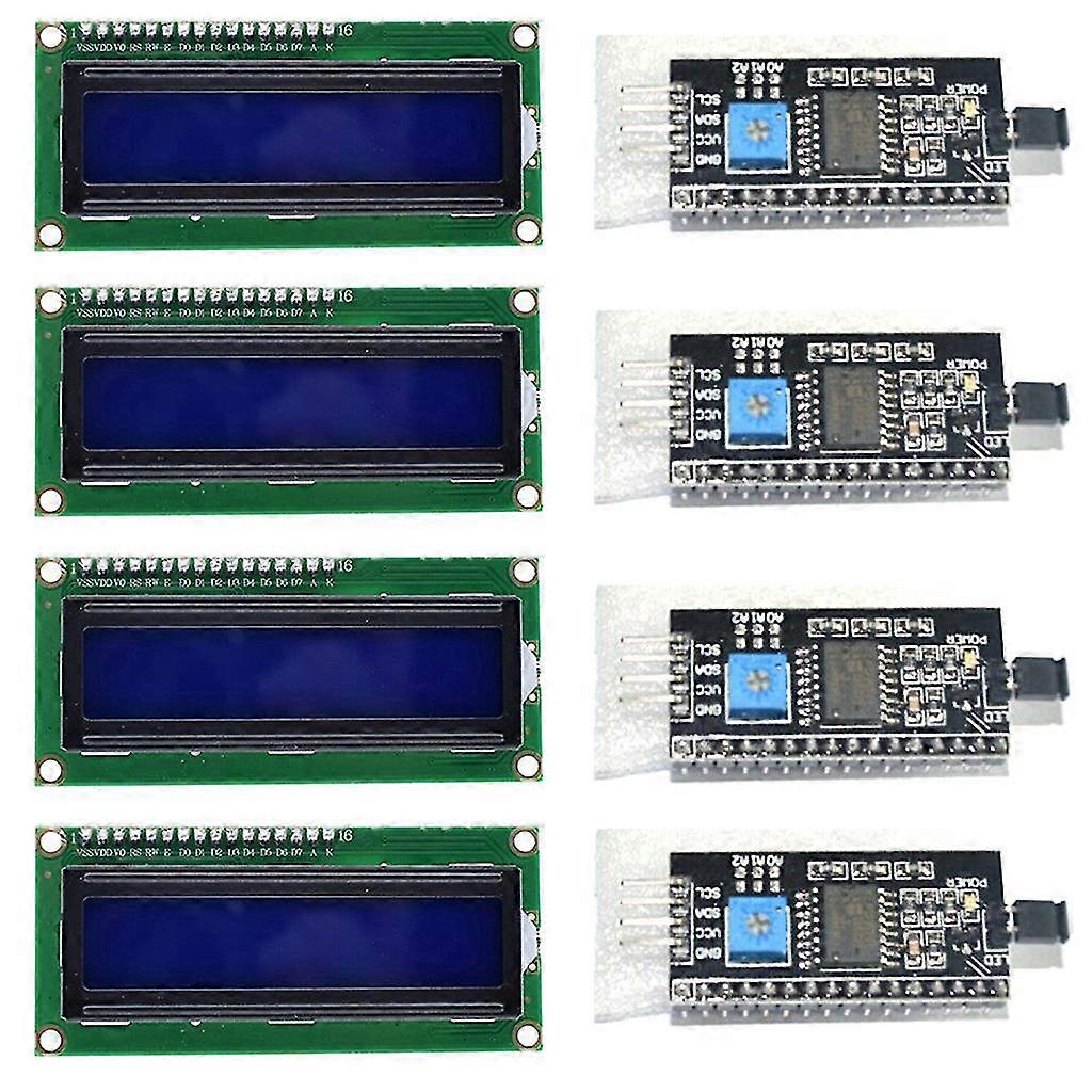 8 Pieces Iic/ I2c/ Twi Lcd Serial Interface Adapter And Lcd Module