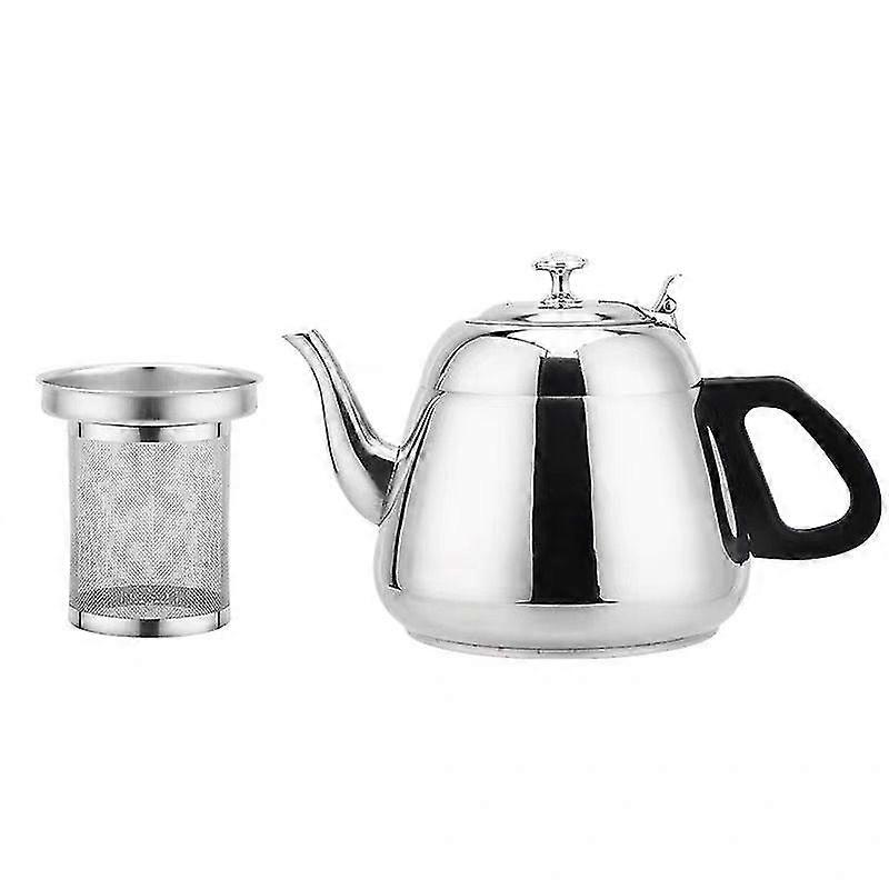 Silver Steel Teapot For Tea Infuser