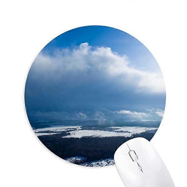 Sunshine Blue Sky Clouds Mouse Pad