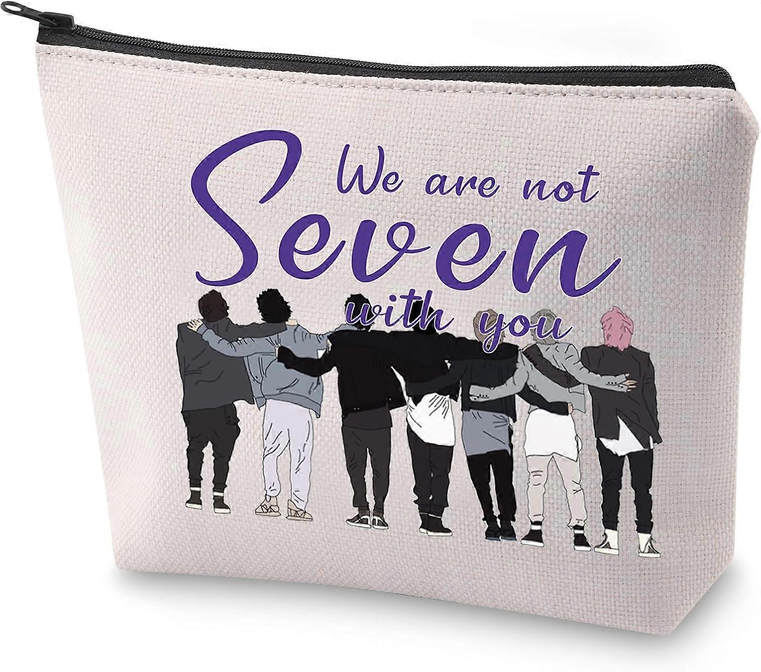 K-Pop Army Kosmetiktasche Wir sind nicht sieben mit dir Make-up-Tasche Kpop Fan Geschenk (Wir sind nicht sieben mit dir) Design 884