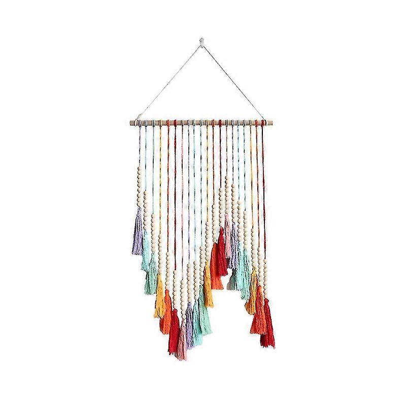 Hand-woven Color Macrame Wall Hanging Ornament Bohemian Craft Decoration Gorgeous Tapestry For Home