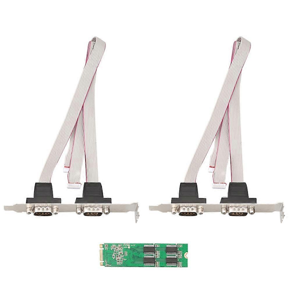 M.2 M-Key DB9 RS232 Adapter M.2 auf 4 x RS232 COMM Serial Port Card AX99100